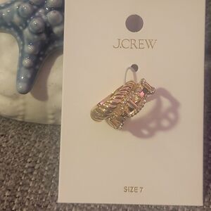 J. Crew Gold and Pave Women's Ring Set